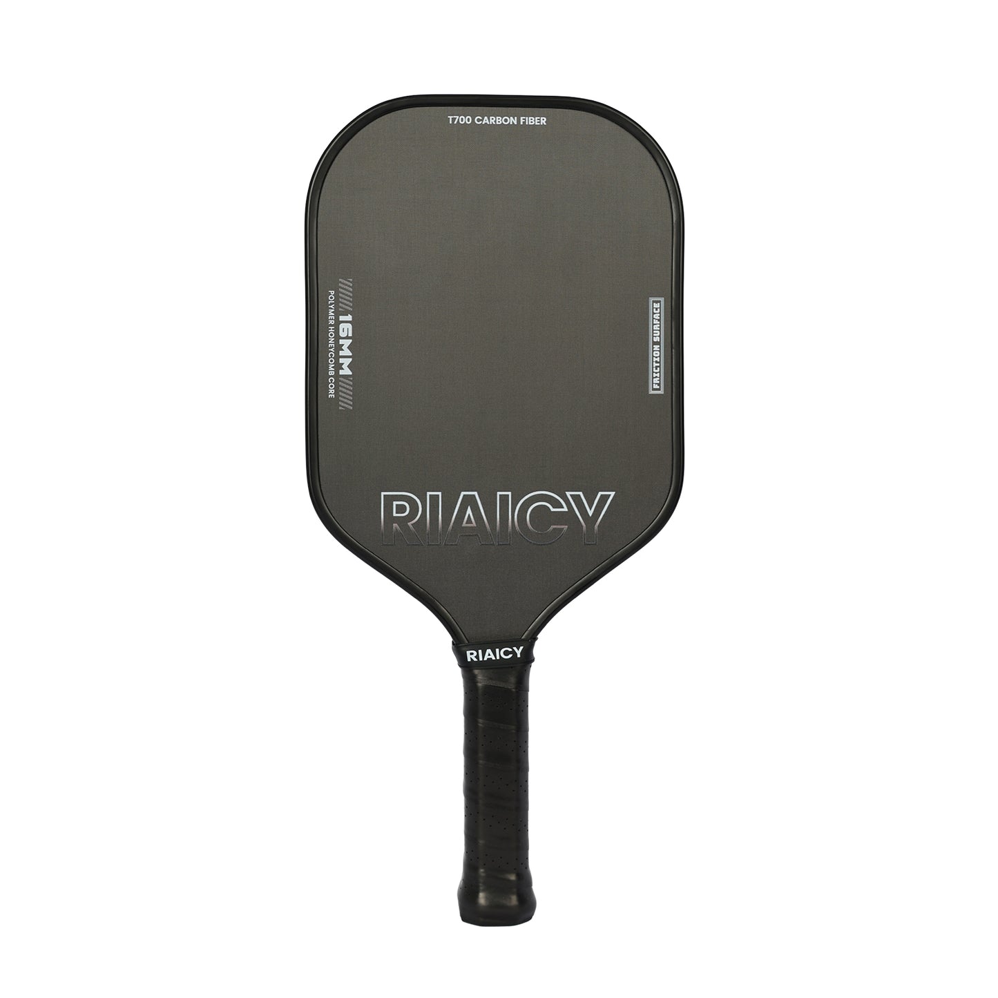 RIAICY Pickleball Paddles Raw Carbon Fiber Surface Pickleball Rackets 5.0 Extended Sweet Spot Carbon Fiber Surface Increases Spin