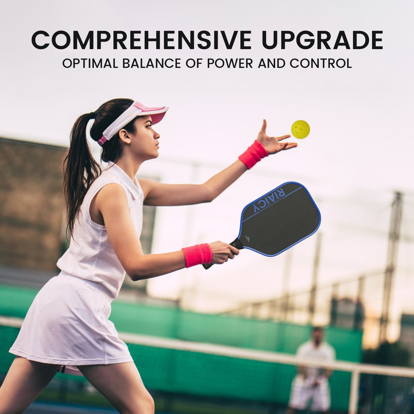 RIAICY Pickleball Rackets for Adults Pickleball Paddles Provides Powerful Offensive Output, Suitable for Offensive Players