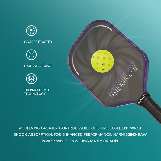 RIAICY Pickleball Rackets for Adults PP Honeycomb Carbon Fiber T700 Pro Pickleball Paddles Suitable for Powerful Strikes and Fast Offensive Tactics