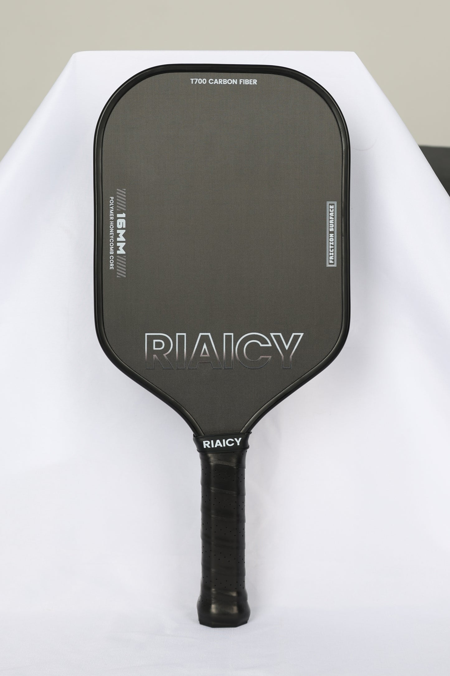 RIAICY Pickleball Paddles Raw Carbon Fiber Surface Pickleball Rackets 5.0 Extended Sweet Spot Carbon Fiber Surface Increases Spin