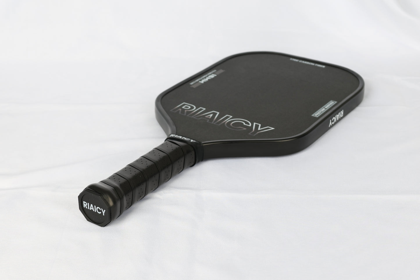 RIAICY Pickleball Paddles Raw Carbon Fiber Surface Pickleball Rackets 5.0 Extended Sweet Spot Carbon Fiber Surface Increases Spin