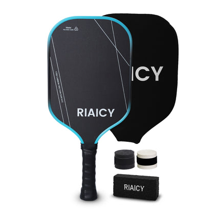 RIAICY Pickle Ball Rackets Carbon Fiber Pickleball T700 Professional Racquet 16mm Energy Efficient Power Contact Effectively Filters Impact Vibrations