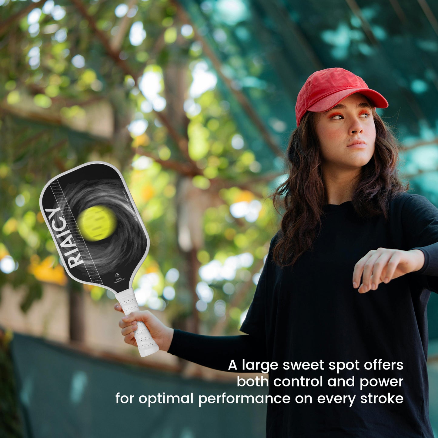 RIAICY Pickleball Racquet Carbon Fiber Pickleball Paddle T700 Professional 16mm Swift Ball Speed Pickle Ball Paddles Enhanced Honeycomb Core