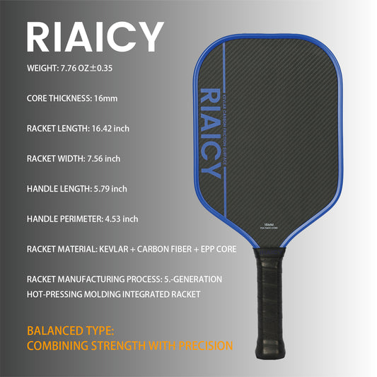 RIAICY Pickleball Rackets for Adults Pickleball Paddles Provides Powerful Offensive Output, Suitable for Offensive Players